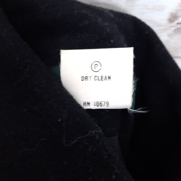 Harve Benard Womens Wool Cashmere Blend Coat Size 6 Black Button Up CL - Picture 4 of 4